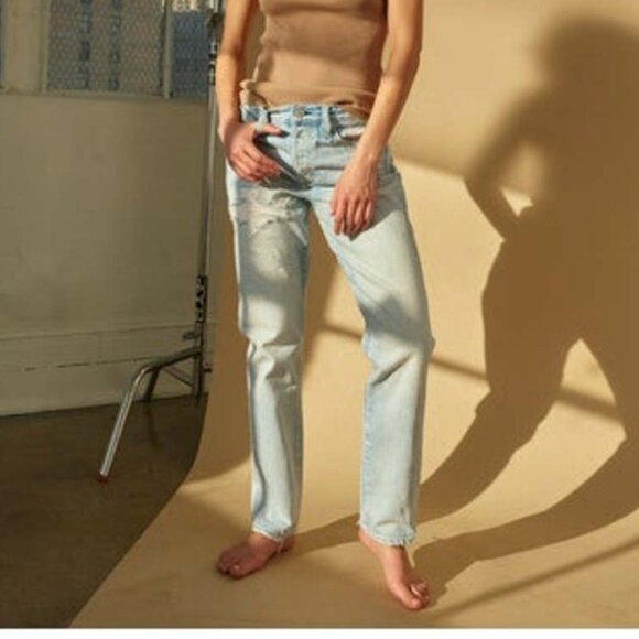 AMO Size 27 Tomboy Vintage Destroy Straight Jeans - Picture 9 of 9